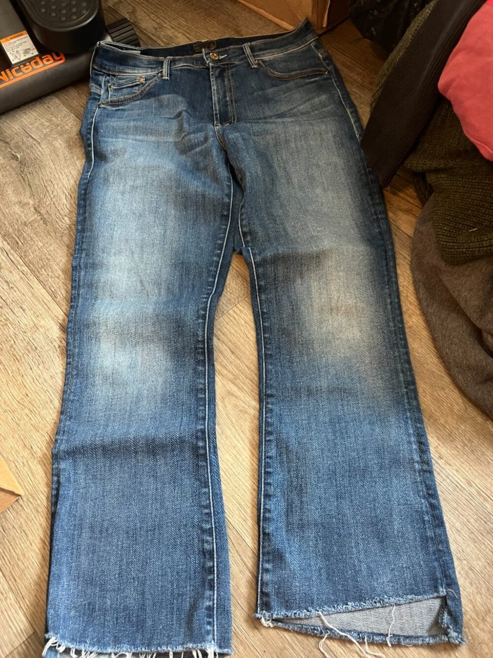 Mother insider step crop fray jeans size 28 - Picture 2 of 11